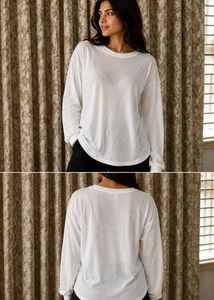 Basic White Long Sleeve Top