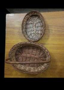 combo Of 2 cane baskets