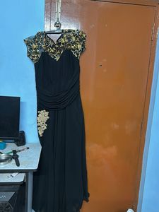 Elegant Black &amp; Gold Dress
