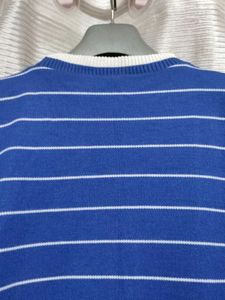 Striped Blue Long Sleeve Top