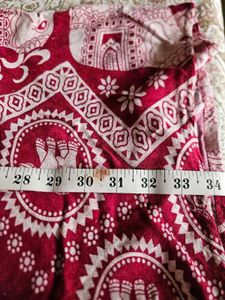 Boho Elephant Print Palazzo Pants