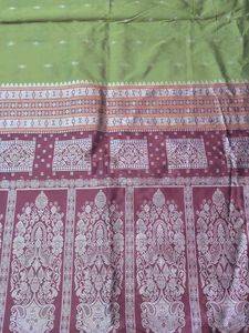 Elegant Olive Green Saree