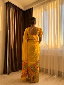 Elegant Yellow Saree
