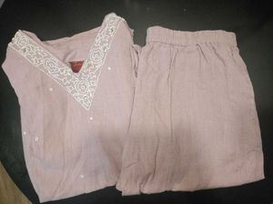 "Som's Creation" Pastel Mauve Elegant Ethnic Set💜