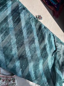 Elegant Embroidered Blouse &amp; Saree