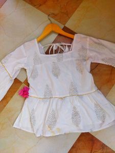 Instagram trending white 🤍 corset kurta