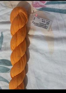Orange Dupatta with Tassels