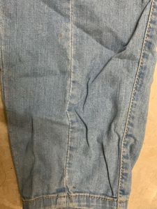 Blue Denim Baggy Jeans