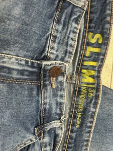 Men's Slim Fit Blue Denim Jeans