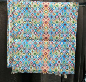 Vibrant Geometric Print Dupatta