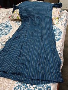 Stylish Blue Striped Kurta