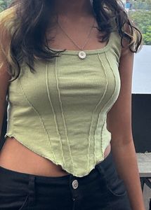 Ribbed Corset Style Tank Top