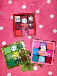 NK Makeup Eyeshadow Palettes of 3