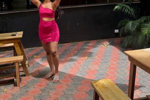 Hot Pink One-Shoulder Cut-Out Dress