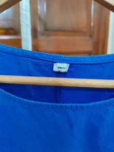 Sleeveless Up Down Blue XXL Dress