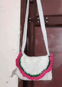 Charming Crochet Crossbody Bag