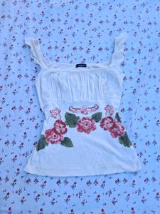 Floral Print Sleeveless Top