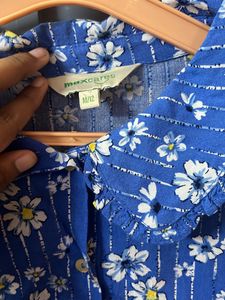 Max BLUE Floral Shirt
