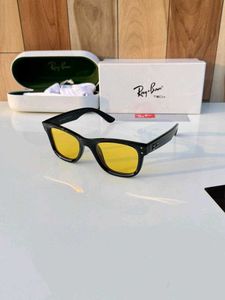 Ray-Ban reverse Sunglasses - Black Frame, Yellow L