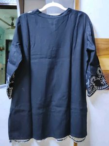 Black Codset with all over Embroidery