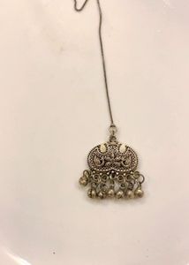 New Elegant Silver Maang Tikka
