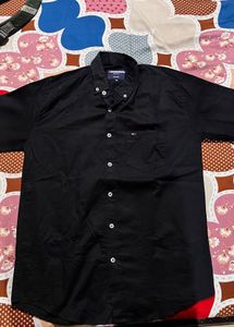 Men's Black Full Sleeve Button-Down Shirt
