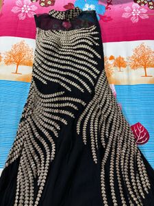 Black Fit and Flare Gown