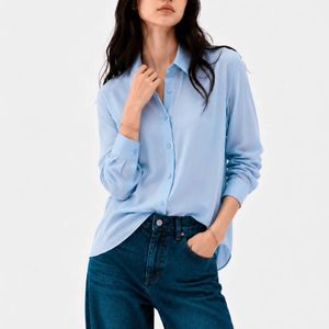 Light Blue Classic Button-Down Shirt