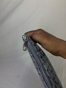 Authentic Goyard Senat Pouch MM - Black/Grey