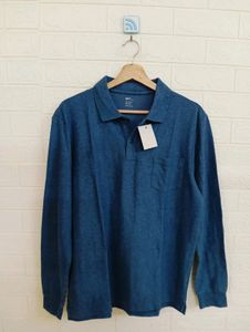 Polo Neck Casual Sweat Shirt