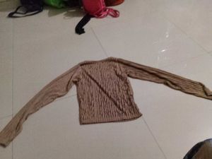 Crushed Texture Long Sleeve Top