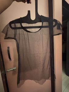 sheer black top! ✴️🐦‍⬛
