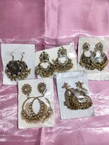 Ethnic Jhumka Earrings Set