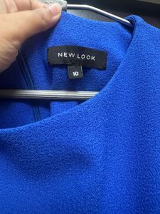 Newlook Blue Sleeveless Sheath Dress
