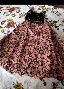 🎊Pink Lehenga Choli Set with Black Blouse🎊