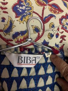 Beautiful Ajrakh Designer biba Kurta Is For Sale