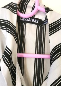 Black And White Striped Top