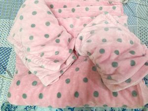 Pink Polka Dot Duvet Set
