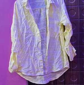 ladies Yellow Casual Shirt