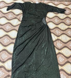 Sparkly green Maxi Dress