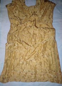 Golden Embroidered Kurta soft