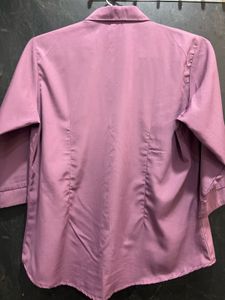 Elegant Lavender Button-Up Shirt