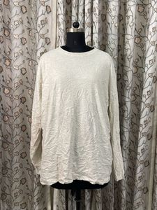 Cream Long Sleeve T-Shirt