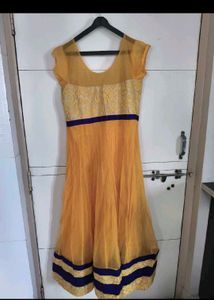Stunning Yellow Anarkali Gown