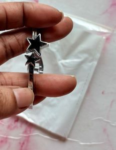 Silver Star Bangle Bracelet