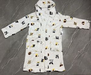 Cozy Animal Print Hooded Robe