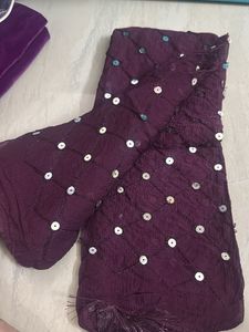 Embroidered Dupatta with Sequins