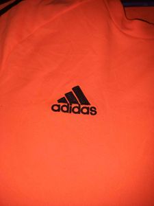Adidas Orange Long Sleeve T-Shirt
