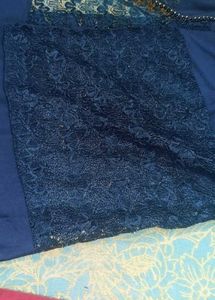 Elegant Navy Blue hijab or stole