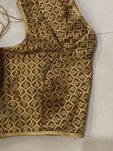 Elegant Gold Embroidered Blouse
